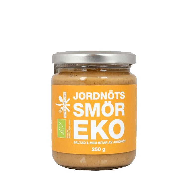 Jordnötssmör 250 g – från Superfruit Foods – 50 kr – hos Bodystore
