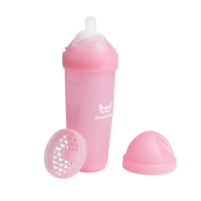 Nappflaska 340 ml Rosa – från Herobility – 129 kr – hos Bodystore