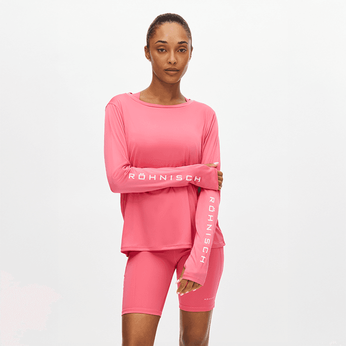 Team Logo Långärmad Rosa – från Röhnisch – 399 kr – hos Bodystore