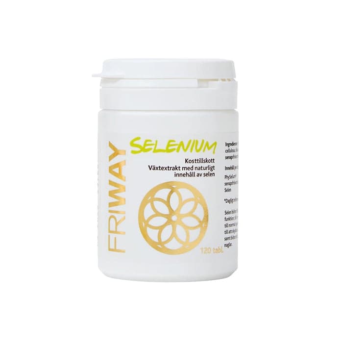 Selenium 120 tabletter – från Friway – 220 kr – hos Bodystore