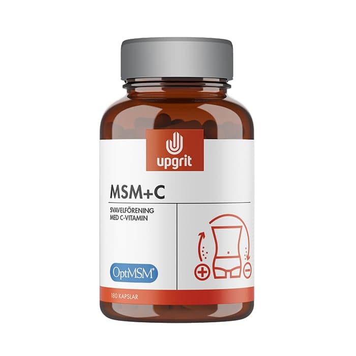 MSM + C 180 kapslar – från Upgrit – 245 kr – hos Bodystore