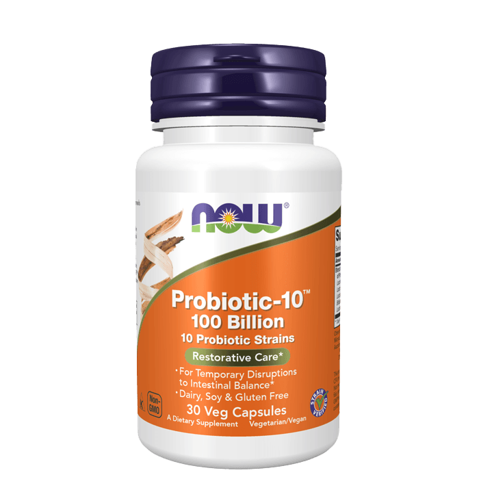 Probiotic-10 100 Billion 30 kapslar – från Now Foods – 545 kr – hos Bodystore