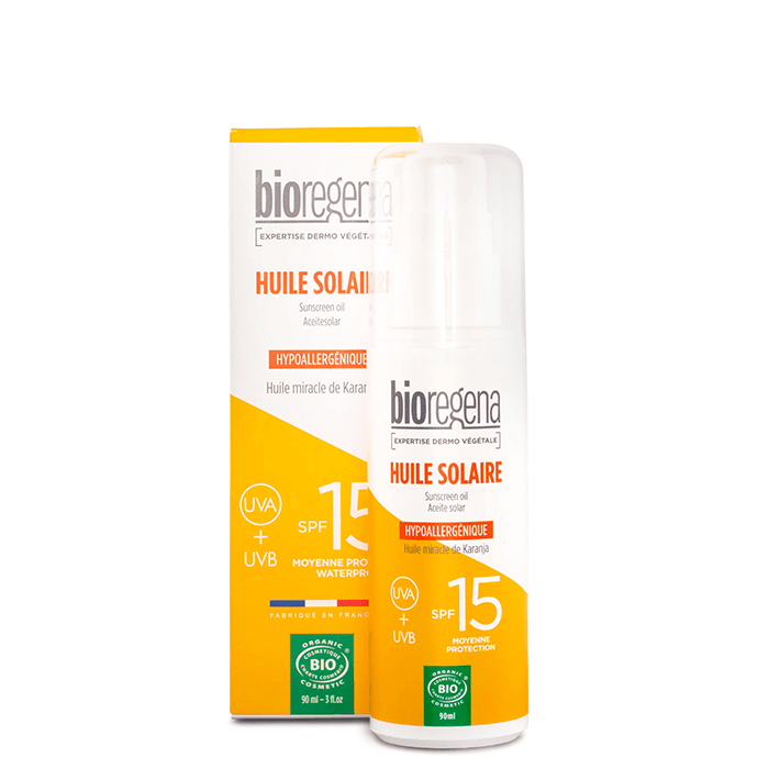 Solskyddsolja SPF 15 90 ml från Bioregena – köp hos Bodystore