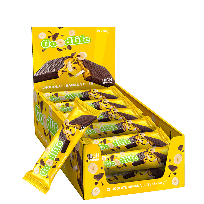 15 x Proteinbar 50 g – från Goodlife – 229 kr – hos Bodystore