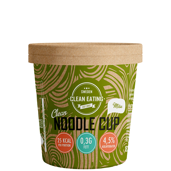 Clean Noodle Cup Miso 162 g – från Clean Eating – 35 kr – hos Bodystore
