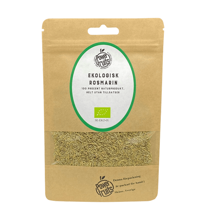 Ekologisk Rosmarin 50 g – från Powerfruits – 54 kr – hos Bodystore