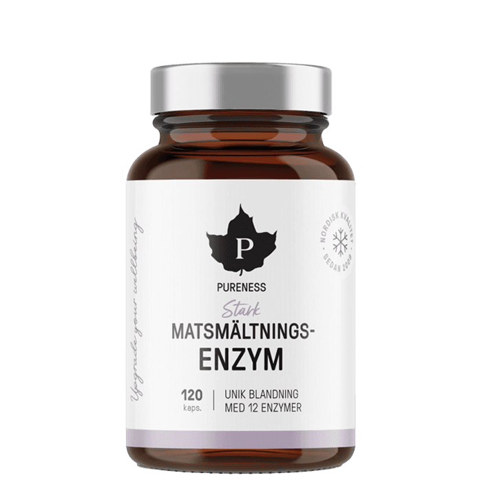 Stark matsmältningsenzym 120 kapslar – från Pureness – 483 kr – hos Bodystore