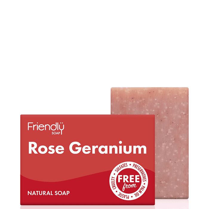 Tvål Rosengeranium 95 g – från Friendly Soap – 39 kr – hos Bodystore