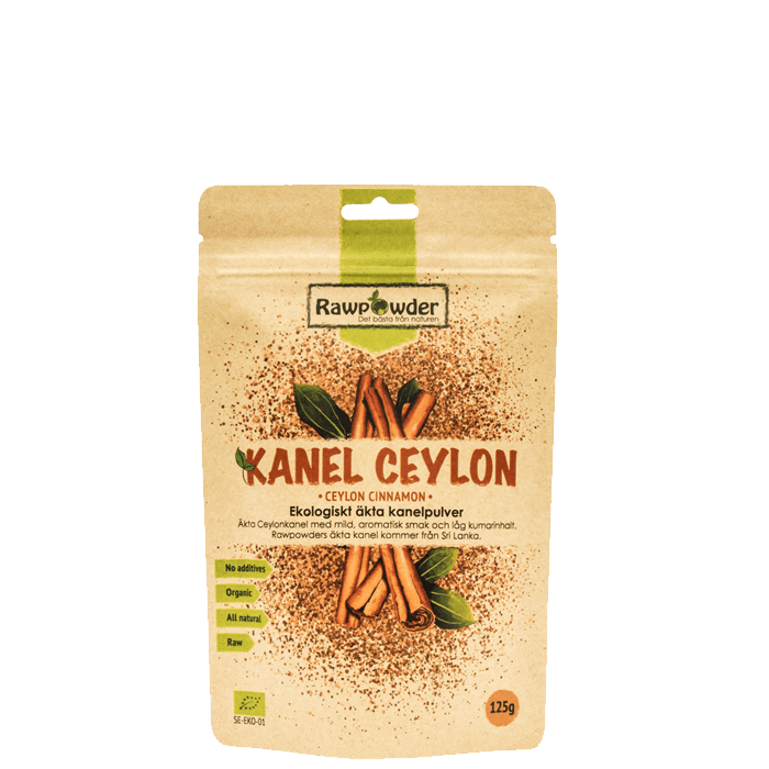 Ekologiskt Kanelpulver 125 g – från Rawpowder – 55 kr – hos Bodystore