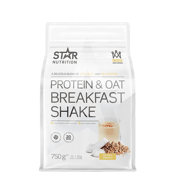 Protein & Oat Breakfast Måltidsersättnings Shake 750 g – från Star Nutrition – 199 kr – hos Bodystore