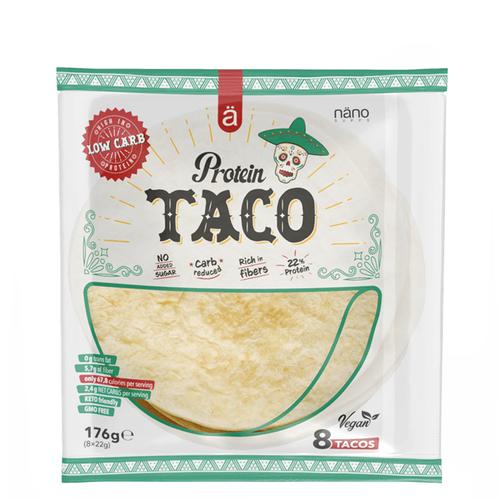 Protein Tortillabröd 176 g – från Nänosupps – 55 kr – hos Bodystore
