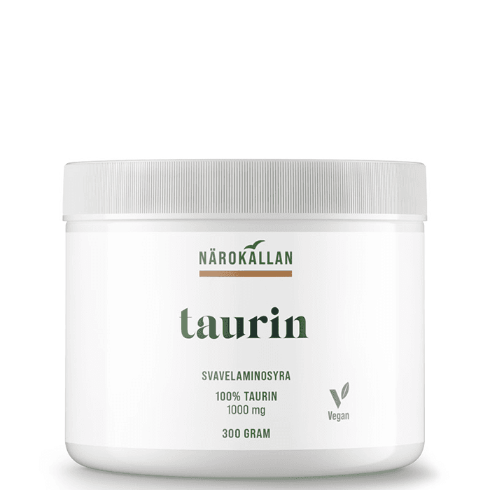 Taurin 300 g – från Närokällan – 195 kr – hos Bodystore