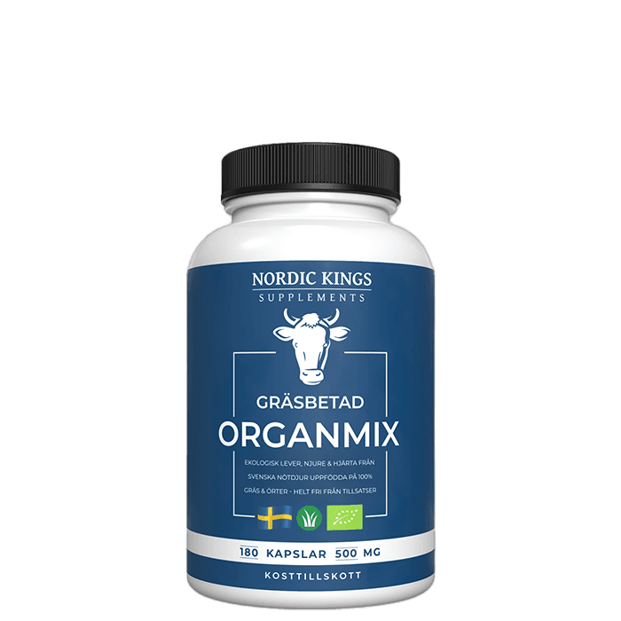 Gräsbetad Organmix EKO 180 kapslar – från Nordic Kings – 337 kr – hos Bodystore