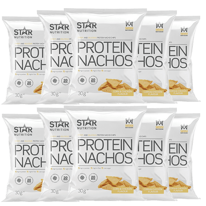 10 x Protein Nachos, 30g från Star Nutrition – köp hos Bodystore