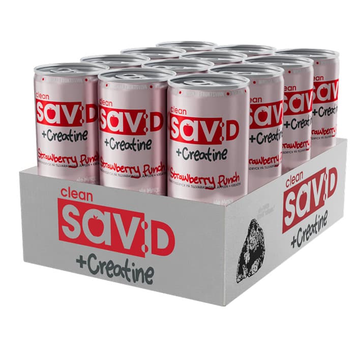 12 x Clean sav:D + Creatine 330 ml – från Clean – 259 kr – hos Bodystore
