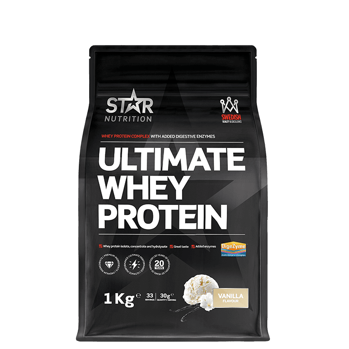 Ultimate Whey Vassleprotein 1 kg från Star Nutrition – köp hos Bodystore