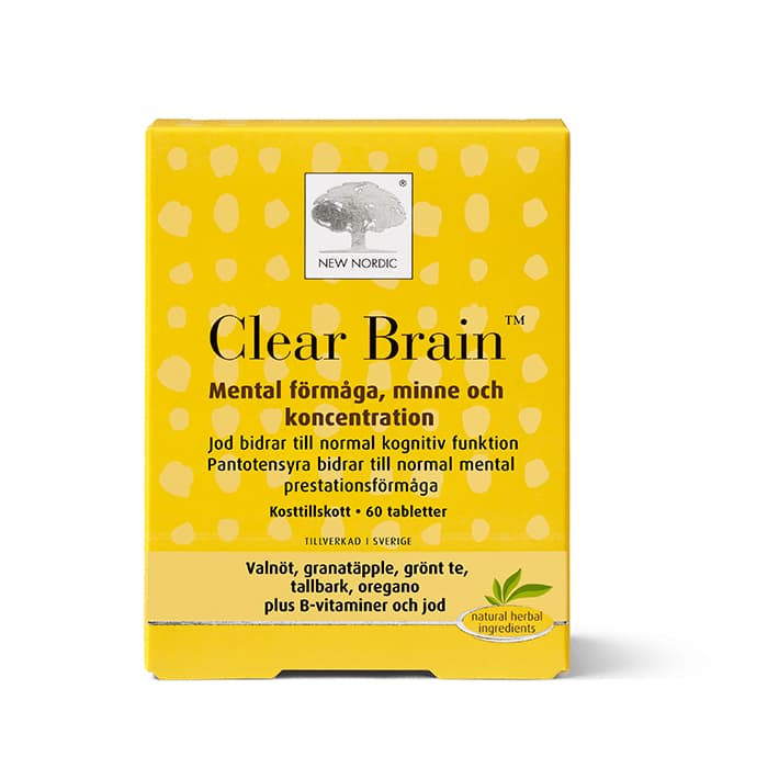 Clear Brain 60 tabletter från New Nordic – köp hos Bodystore