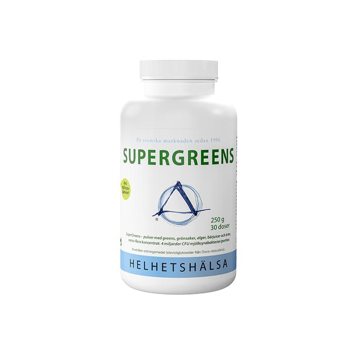 SuperGreens 250 g – från Helhetshälsa – 379 kr – hos Bodystore