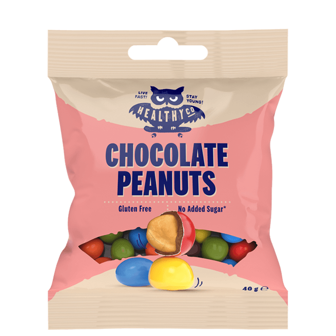 Chokladjordnötter 40 g – från Healthyco – 21 kr – hos Bodystore
