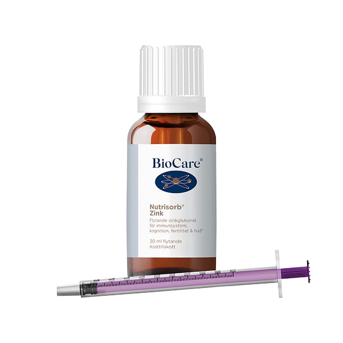 Nutrisorb Flytande Zink 30 ml – från BioCare – 149 kr – hos Bodystore