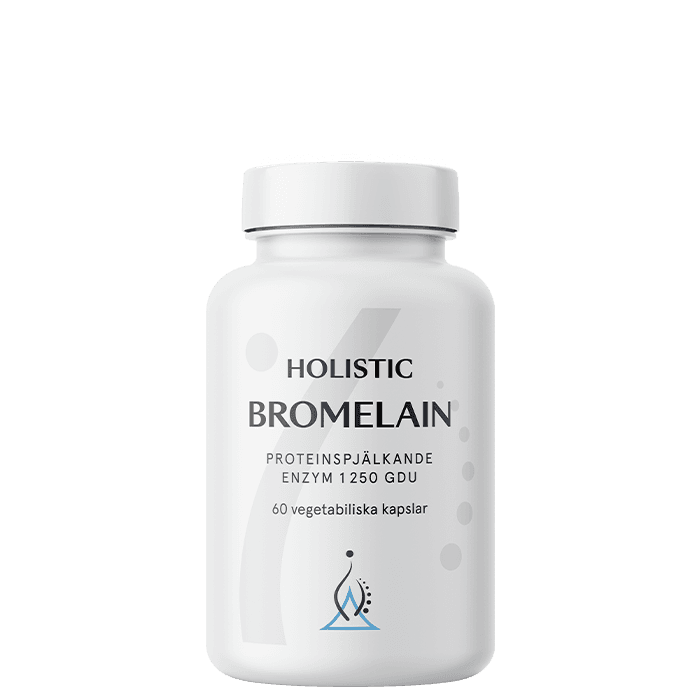 Bromelain 60 vegetabiliska kapslar från Holistic – köp hos Bodystore
