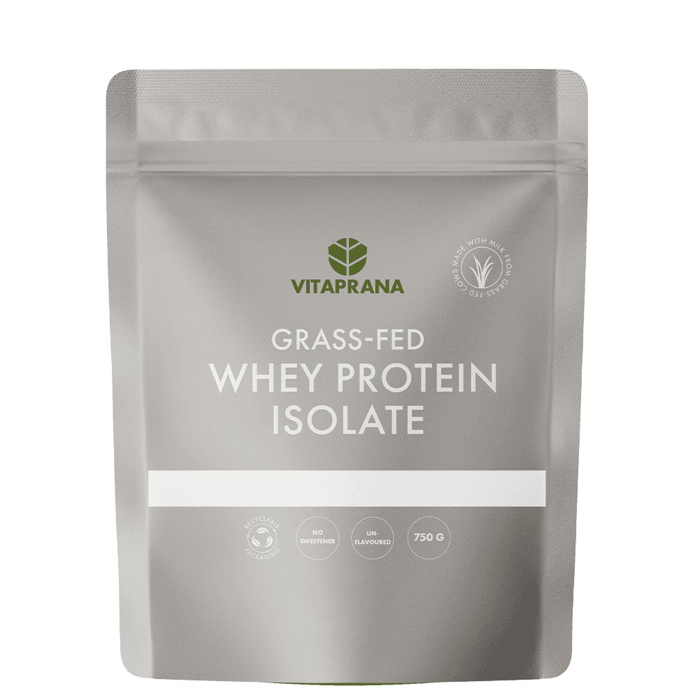Vassleproteinisolat Grass-fed 750 g – från vitaprana – 449 kr – hos Bodystore