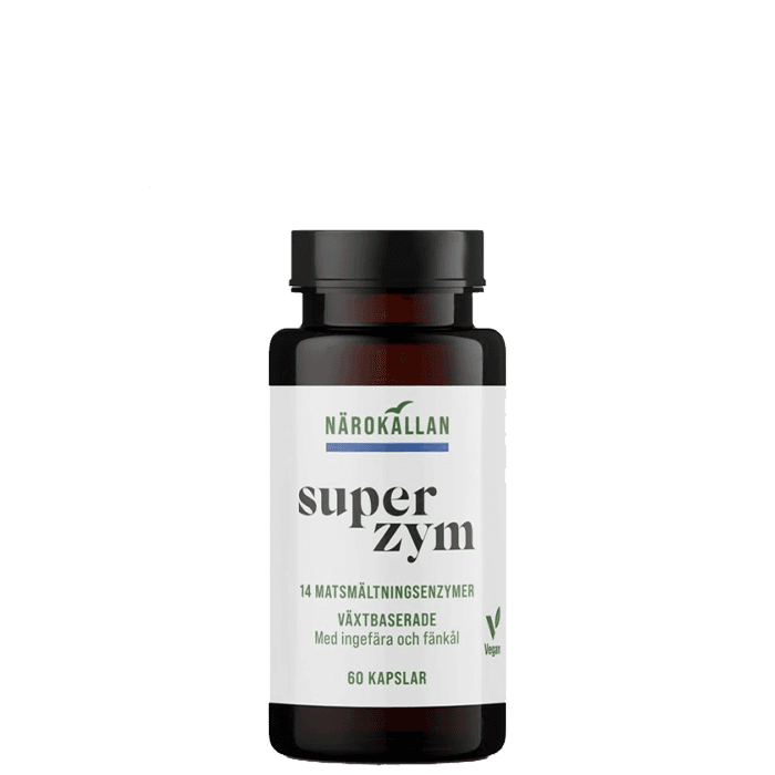 Superzym 60 kaplsar – från Närokällan – 285 kr – hos Bodystore