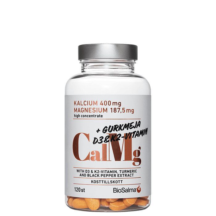 Kalcium & Magnesium 120 tabletter – från BioSalma – 95 kr – hos Bodystore