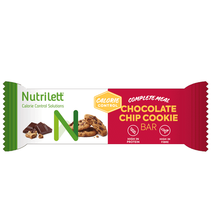 Måltidsersättande Bar 60 g Chocolate Chip Cookie från Nutrilett – köp hos Bodystore
