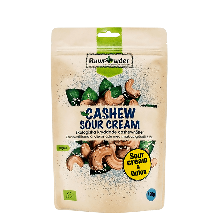 Ekologiska Cashewnötter Sourcream 350 g – från Rawpowder – 109 kr – hos Bodystore