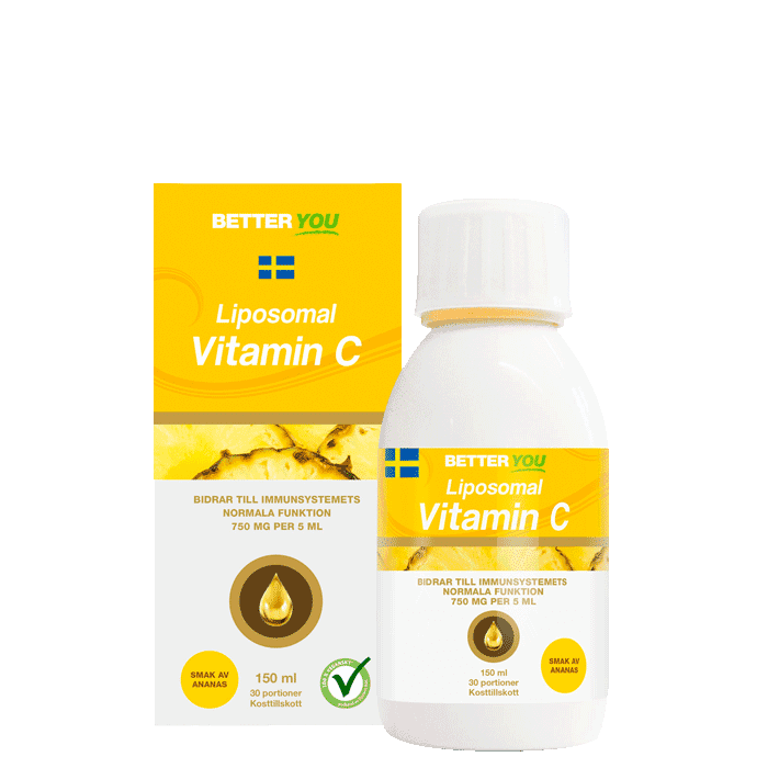 Liposomal Vitamin C Flytande 150 ml Ananas från Better You – köp hos Bodystore