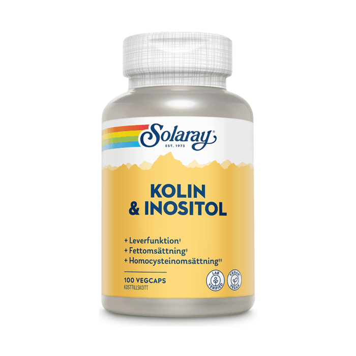 Kolin & Inositol 100 kapslar – från Solaray – 275 kr – hos Bodystore