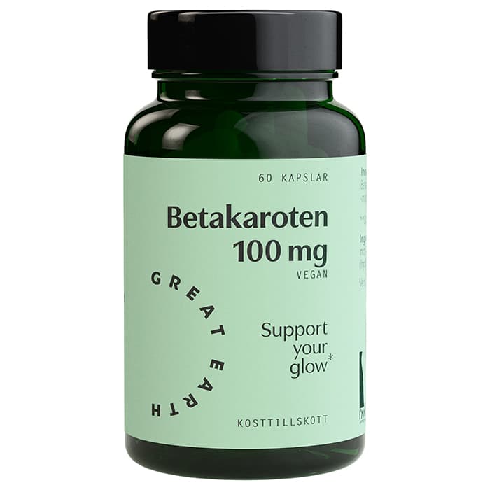 Betakaroten 60 kapslar – från Great Earth – 299 kr – hos Bodystore