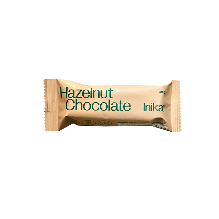 Hazelnut Chocolate Bar 40 g – från Inika Superfoods – 30 kr – hos Bodystore