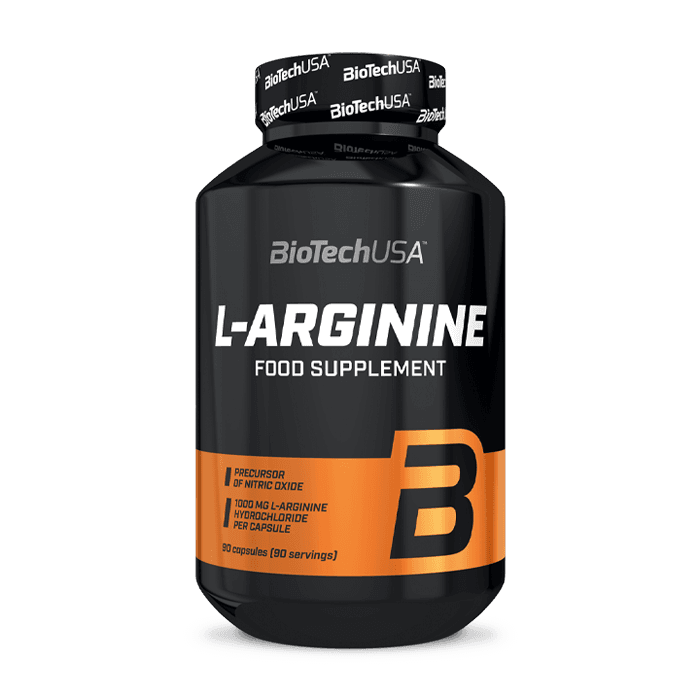 L-Arginine 90 kapslar – från Biotech USA – 189 kr – hos Bodystore