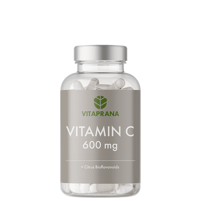 Vitamin C 600 mg + Bioflavonoids 100 kapslar från Vitaprana – köp hos Bodystore