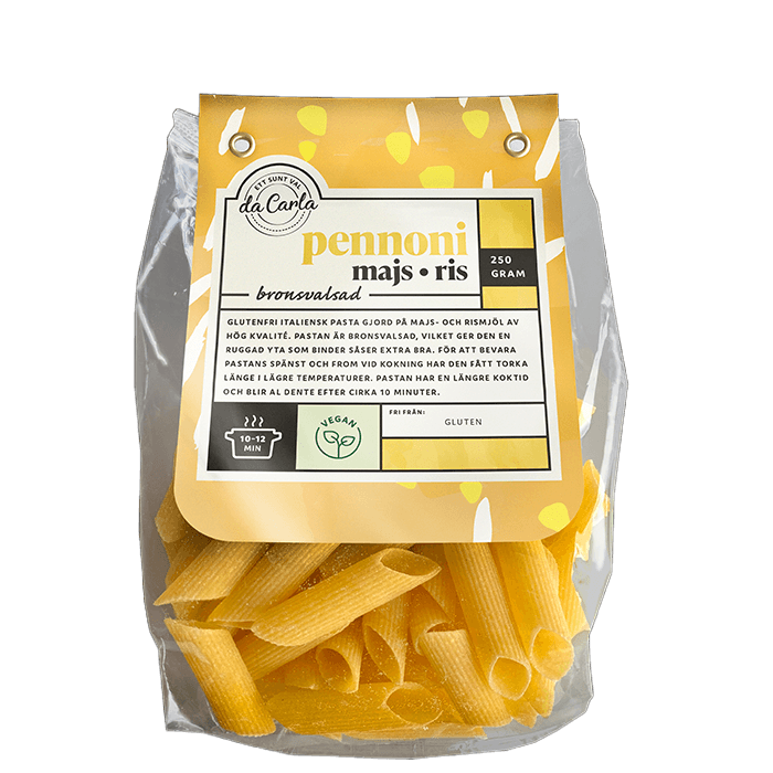Pennoni Glutenfri 250g – från Da Carla – 27 kr – hos Bodystore