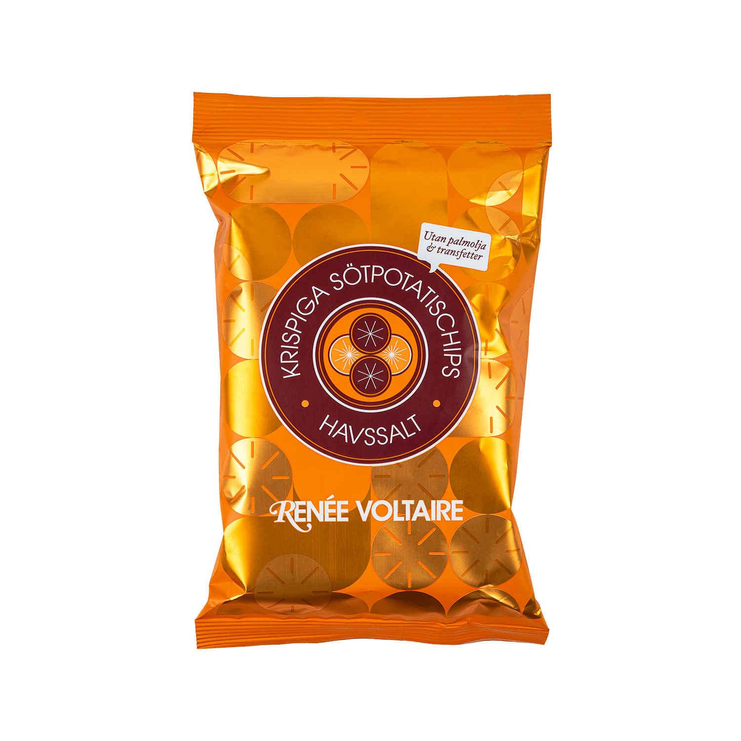 Krispiga Sötpotatischips – Havssalt 80 g – från Renée Voltaire – 41 kr – hos Bodystore