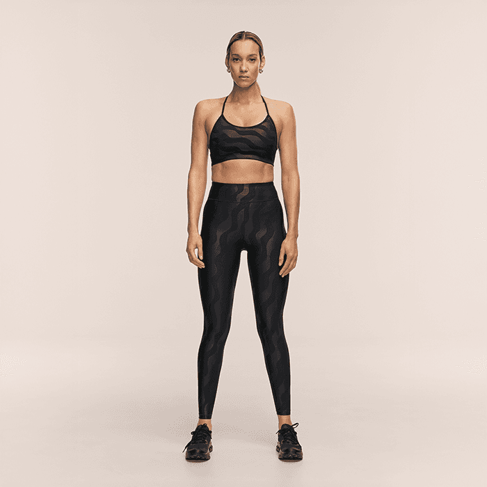 Heat High Waist Tights Svart Mönstrad – från Casall Sportswear – 999 kr – hos Bodystore