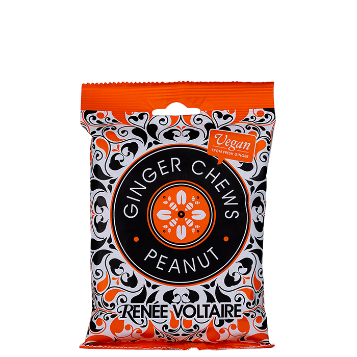 Ginger Chew Kolor Jordnöt 120 g – från Renée Voltaire – 45 kr – hos Bodystore