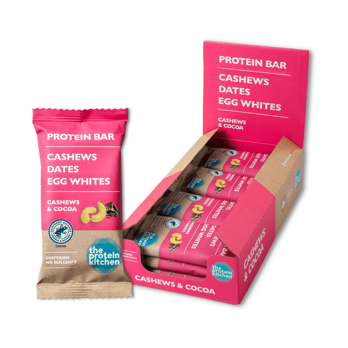 12 x Protein Bar, 50 g – från The Protein Kitchen – 319 kr – hos Bodystore