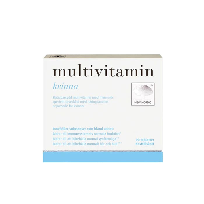 Multivitamin kvinna 90 tabletter – från New Nordic – 163 kr – hos Bodystore