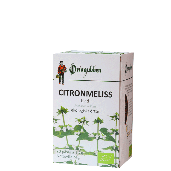 Citronmeliss Te 20 påsar – från Örtagubben – 75 kr – hos Bodystore