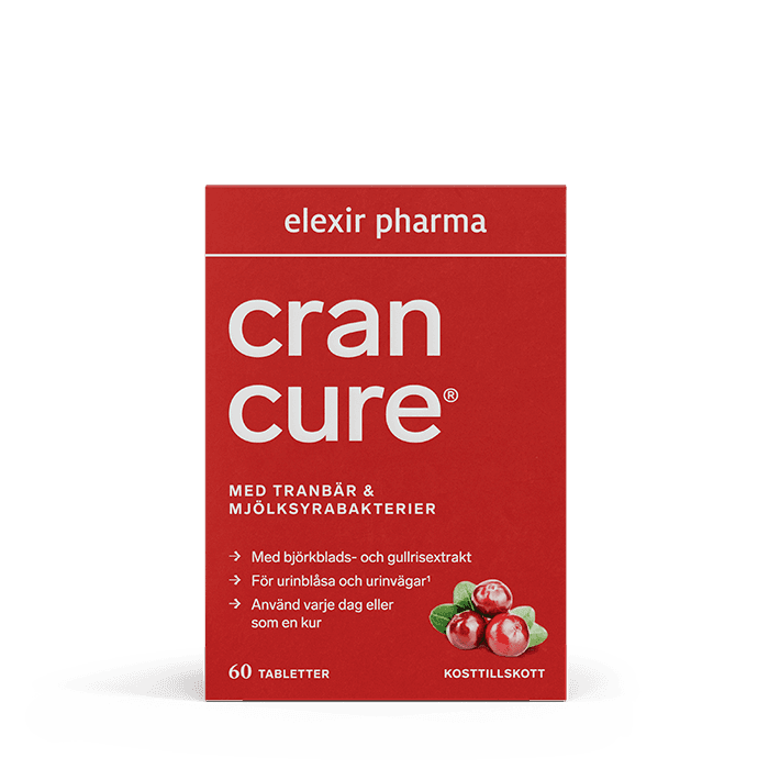 Cran Cure® Tranbär + Mjölksyrabakterier 60 tabletter från Elexir Pharma – köp hos Bodystore