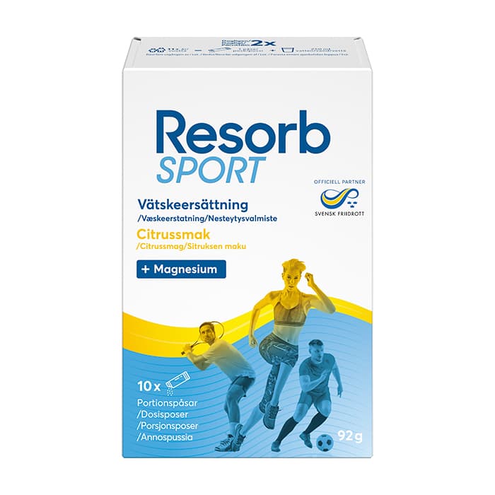 Sport Citrussmak 10 st portionspåsar – från Resorb® – 89 kr – hos Bodystore