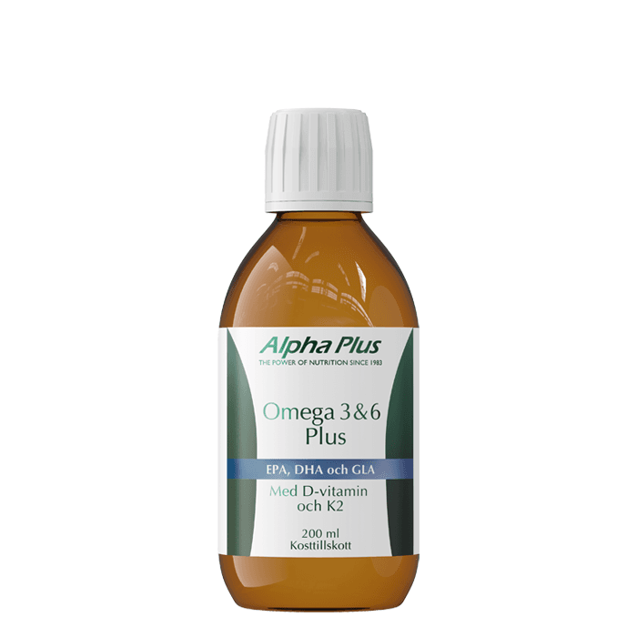 Omega 3 & Omega 6 Plus 200 ml Citron – från Alpha Plus – 249 kr – hos Bodystore