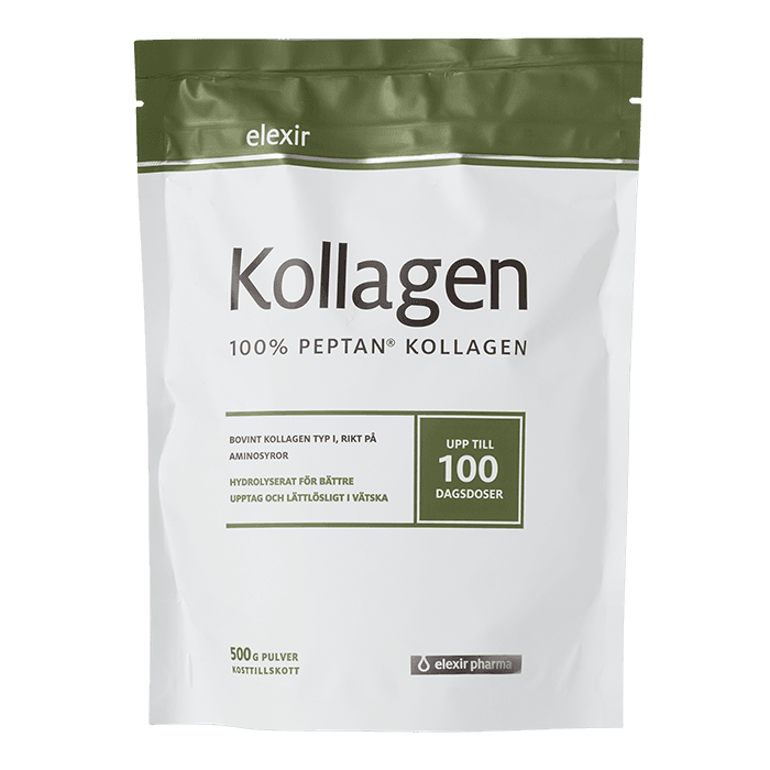 Kollagen 100 % Peptan® 500 g från Elexir Pharma – köp hos Bodystore