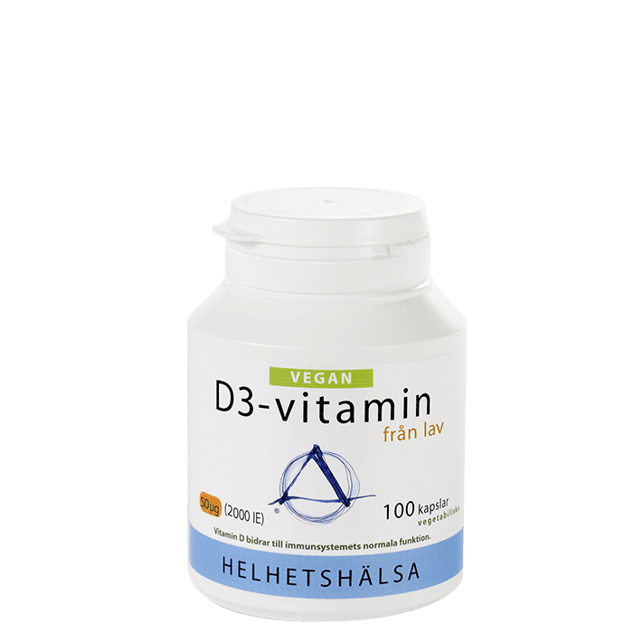 D3-Vegan 50 mcg 100 kapslar från Helhetshälsa – köp hos Bodystore