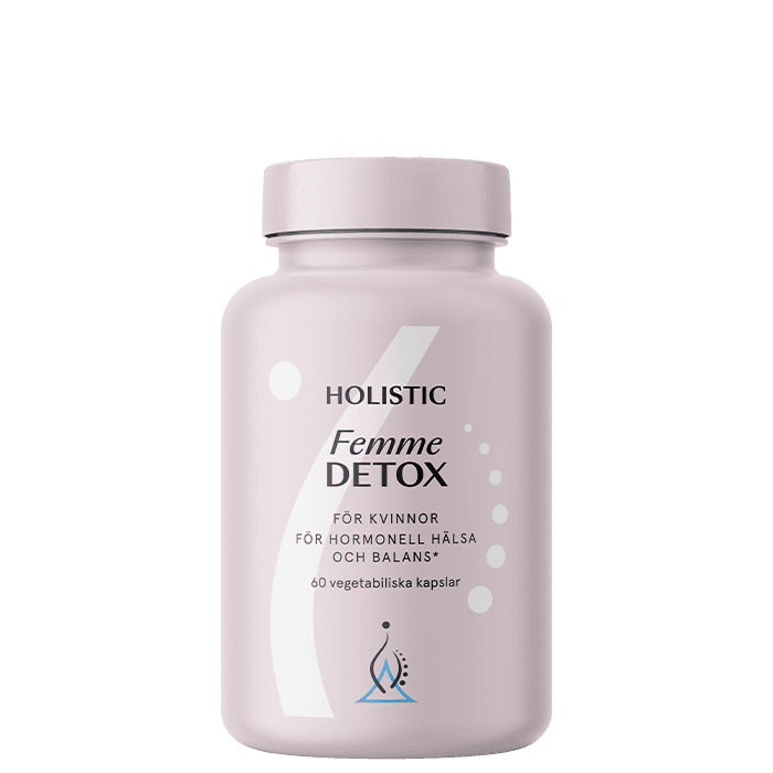 Femme Detox 60 vegetabiliska kapslar – från Holistic – 385 kr – hos Bodystore