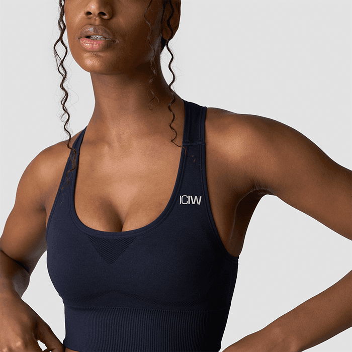 Seamless Sport-bh Marinblå – från ICANIWILL – 337 kr – hos Bodystore